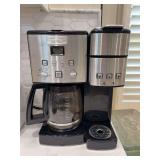 Cuisinart 12-cup or single cup coffee maker with extra filters