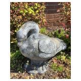 Solid concrete goose….approx. 22-1/2 long x 20 tall