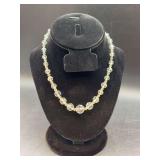 Beautiful vintage short iridescent prism beaded necklace