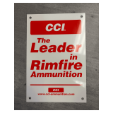 12x8 Metal CCI Rimfire Ammunition Sign