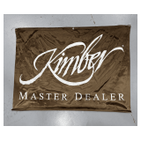 American Made Kimber Dealer Fabric Sign 4’x3’ w/Wooden Bottom