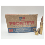 Hornady Frontier 223 REM 55gr FMJ 20RD Ammo / FR100