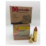 Two Hornady Custom 500 S&W 300gr FTX 20RD Ammo / 9249