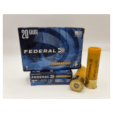Two Federal Power Shok 20GA 2 3/4' 5RD Slug Ammo / F203 RS