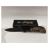Sarge Camo Tactical 5 7/8” Open 440C Stainless Folding Knife / SK-918