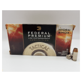Federal Premium Tactical Hydra-Shok Law Enforcement .40 S&W 165gr 45RD Ammo / P40HS3G