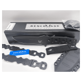 Benchmade Fixed Adamas Black Parachord Drop Point Black Class Knife 4.2-9.17” / 375BK-1