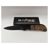 Sarge Camo Tactical 5 7/8” Open 440C Stainless Folding Knife / SK-918