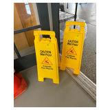 2 Wet Floor Signs
