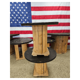 Two Small Spool Tables