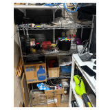 Metal Shelf w/ Contents