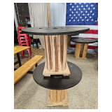 Two Small Spool Tables