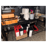 Metal Shelf w/Contents