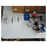 Lot of Pressure Gauges & Dynamic Fluid Components