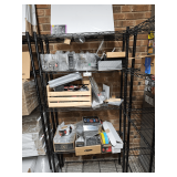 Metal Shelving Unit 35x15x72 & Misc Items