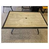 Rectangular Table w/Metal Base