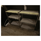 2 Metal Shelves
