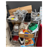 Metal Shelf w/ Contents