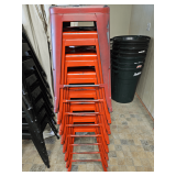 8 Metal Stools