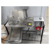 Metal Shelf w/ Contents