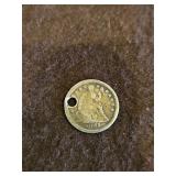 1851-O Half Dime(90% Silver)...