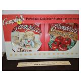 Set of Two(2) Vintage Campbell's Porcelain Collector Plates w/Wall Hangers...