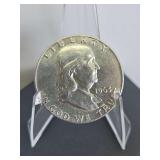 1963-D Franklin Silver Half Dollar (90% silver)...