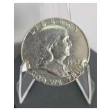 1963-D Franklin Silver Half Dollar (90% silver)...