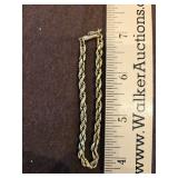 7' 14k gold bracelet 8.4 total grams...