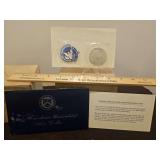 1971-S Eisenhower Uncirculated Silver Dollar 40% Silver w/COA...
