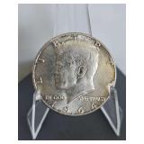 1964-D Kennedy Silver Half Dollar (90% silver)...