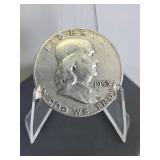 1953-D Franklin Silver Half Dollar (90% silver)...