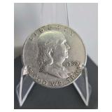 1960-D Franklin Silver Half Dollar (90% silver)...