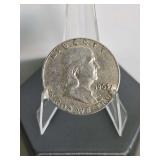 1963-D Franklin Silver Half Dollar (90% silver)...