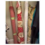 Three bolts of fabric ￼