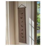 8” x 34” mallard cross stitched hanger