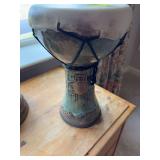 Full circle ceramic Doumbek hand drum 8“ x 12 1/2“