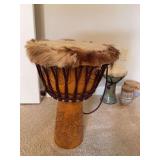 African Djembi hand drum 13 1/2“ x 20“