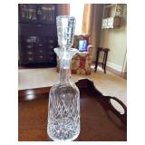 13 inch Waterford Lismore decanter and stopper