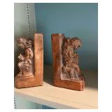 Vintage cherub book ends reading Attila Tivadar