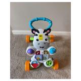 Zebra push behind Fisher-Price walker toy