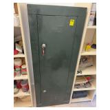 Homak green gun safe with key 21” x 16” x 55” guns in safe not included
