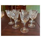 7- 5 3/4” Gorham Cherrywood Crystal stems. 5 of these do have chiggers.