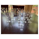 3 Riedel Crystal stems (Food and Wine) and 10 Crystal Riedel stems ( LeBon Appetit) found an additional food and wine not pictured to total 3