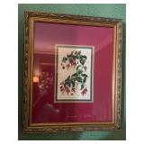 John Ridgeway framed floral artwork 16 1/2” x 19 1/2”