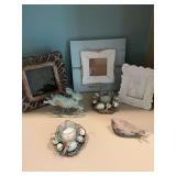 Seven piece grouping of decor pieces