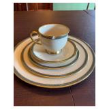 Lenox 5 piece place setting “Patriot “ pattern.  This cup does have a chip. See photos