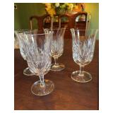 Set a 4- 7 inch Gorham Cherrywood Crystal Tea glasses