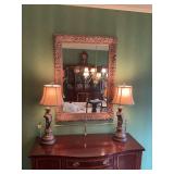 Gold mirror 31” x 42” x 2 1/2” thick