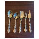 5 piece International Silverplate serving pieces